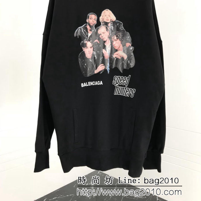 BALENCIAGA巴黎世家 18秋冬巴黎秀款 OS大版型 樂隊衛衣 情侶款 ydi1629
